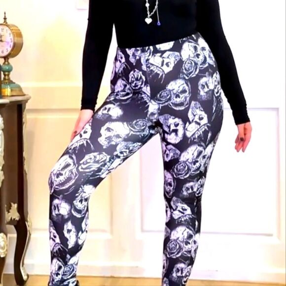 Plus size printed Leggings sz 2X - Picture 6 of 8